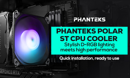 Phanteks POLAR CPU hűtők - Processzor hűtés stílusosan